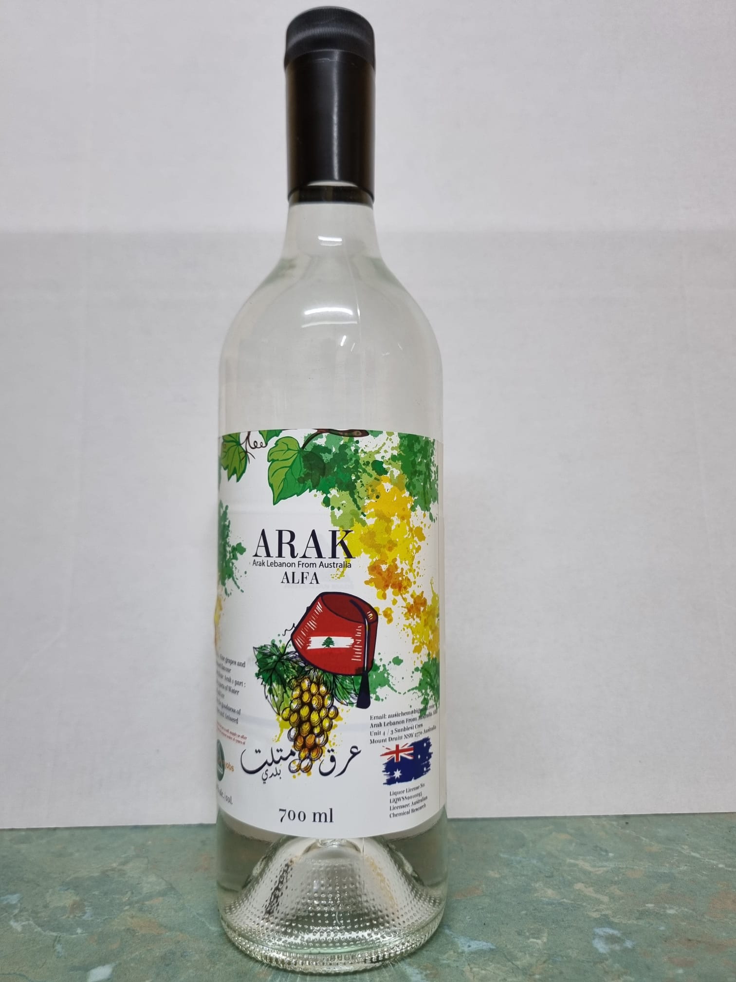 ALFA Arak Lebanese From Australia ALFA SPIRITS Australian